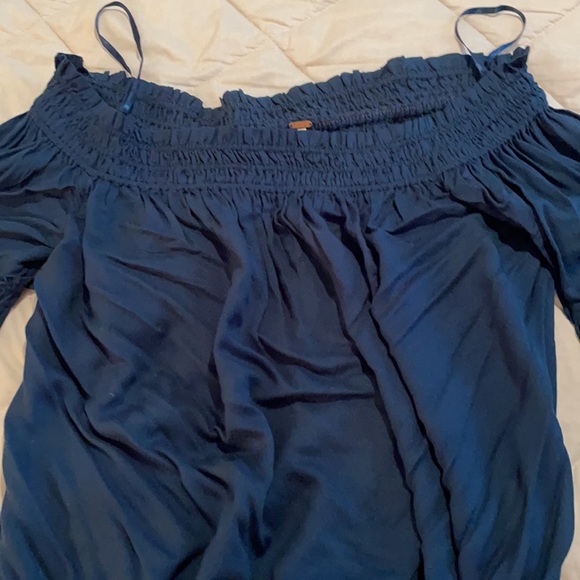 Free People Navy Top sz S - Picture 5 of 7